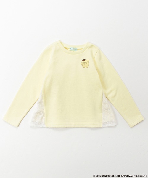 HAKKA KIDS（ハッカキッズ）の「【ハッカキッズ×サンリオキャラクターズ】ワンポイント刺繍裏毛トレーナー（スウェット・キッズ・チャコールグレー/ピンク/キナリ/イエロー・100cm/110cm/120cm/130cm）」の3枚目の写真