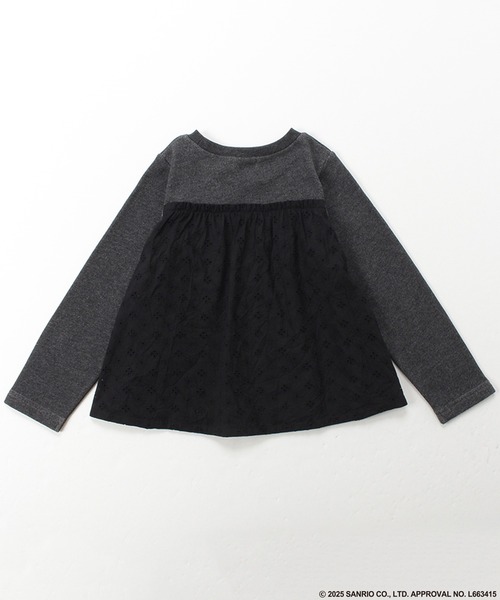 HAKKA KIDS（ハッカキッズ）の「【ハッカキッズ×サンリオキャラクターズ】ワンポイント刺繍裏毛トレーナー（スウェット・キッズ・チャコールグレー/ピンク/キナリ/イエロー・100cm/110cm/120cm/130cm）」の11枚目の写真