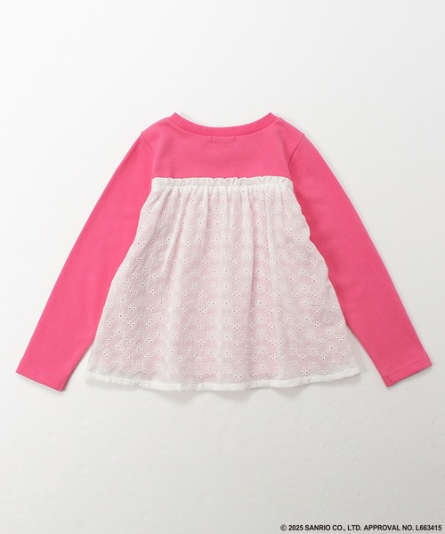 HAKKA KIDS（ハッカキッズ）の「【ハッカキッズ×サンリオキャラクターズ】ワンポイント刺繍裏毛トレーナー（スウェット・キッズ・チャコールグレー/ピンク/キナリ/イエロー・100cm/110cm/120cm/130cm）」の6枚目の写真