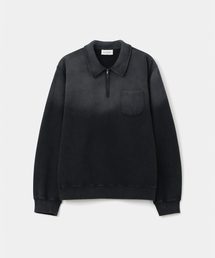 UNIFORM BRIDGE（ユニフォームブリッジ）の「half zip-up pocket sweatshirt black（スウェット）」