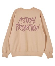 ASTRAL PROJECTION（アストラルプロジェクション）の「グラフィティレタリングオーバーサイズドロップショルダースウェット_ピーチ（スウェット）」