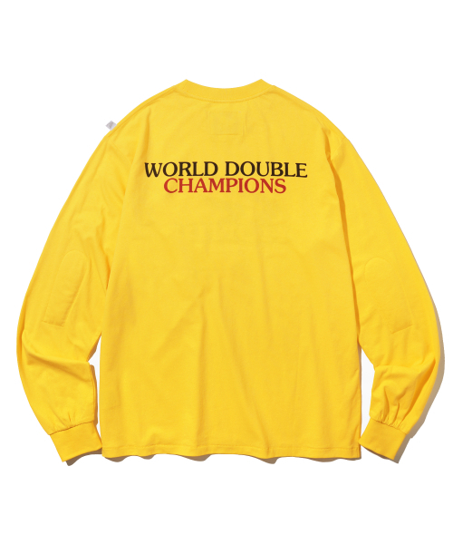 PHYPS MOTORCYCLE（フィップスモーターサイクル）の「[Archive line] Wing Logo Racing Long Sleeve_Yellow（Tシャツ/カットソー・レディース・その他・SMALL/MEDIUM/LARGE/X-LARGE）」の3枚目の写真