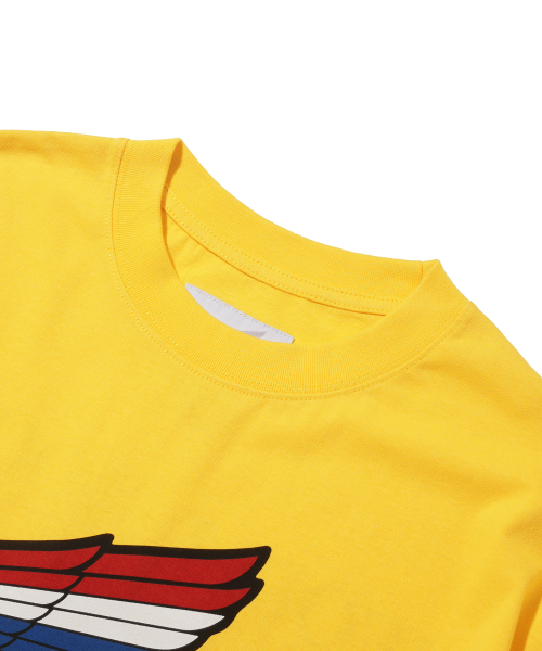 PHYPS MOTORCYCLE（フィップスモーターサイクル）の「[Archive line] Wing Logo Racing Long Sleeve_Yellow（Tシャツ/カットソー・レディース・その他・SMALL/MEDIUM/LARGE/X-LARGE）」の4枚目の写真