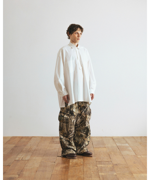 ANGLAN（アングラン）の「Pullover Side-Slit Shirt - White（シャツ/ブラウス・メンズ・その他・FREE）」の7枚目の写真