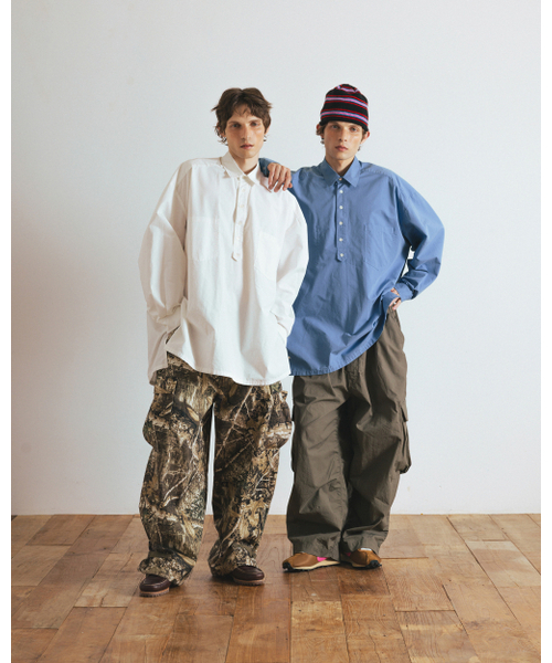 ANGLAN（アングラン）の「Pullover Side-Slit Shirt - White（シャツ/ブラウス・メンズ・その他・FREE）」の6枚目の写真