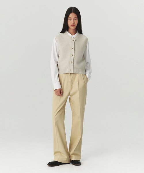 LEVAR(レバー)の「Relaxed Cotton Pants - Light Beige(その他パンツ・レディース・オートミール・MEDIUM/SMALL)」の3枚目の写真