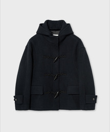 NONBLANK（ノンブランク）の「ウィメンズ デタッチャブルフードダッフルハーフコート_ダークネイビー（ダッフルコート）」