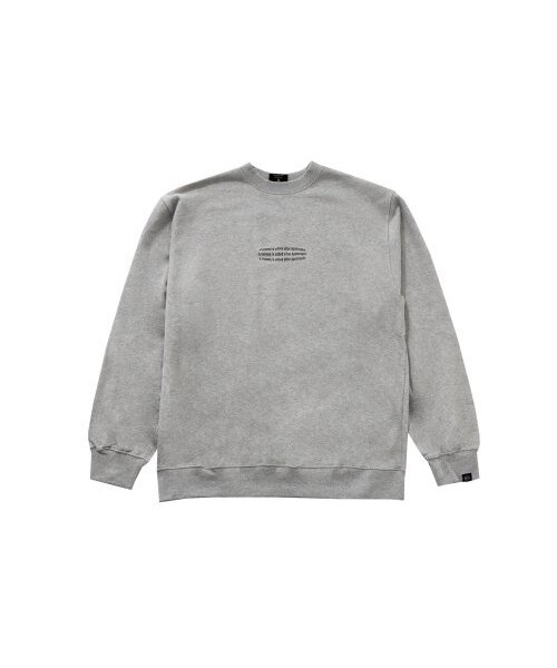 APOSTROPHE COMMA(アポストロフィコンマ)の「CONVEX センター ロゴ スウェットシャツ (グレー/チャコール)(スウェット・レディース・グレー・LARGE/MEDIUM)」の2枚目の写真