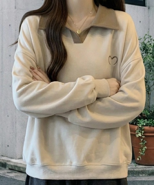 cammie(キャミー)の「ハートポイント襟付きトップス(その他トップス・レディース・ベージュ/ホワイト/ブラック・M/L)」の15枚目の写真