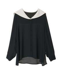 TIARA（ティアラ）の「バイカラーセーラーブラウス（シャツ/ブラウス）」