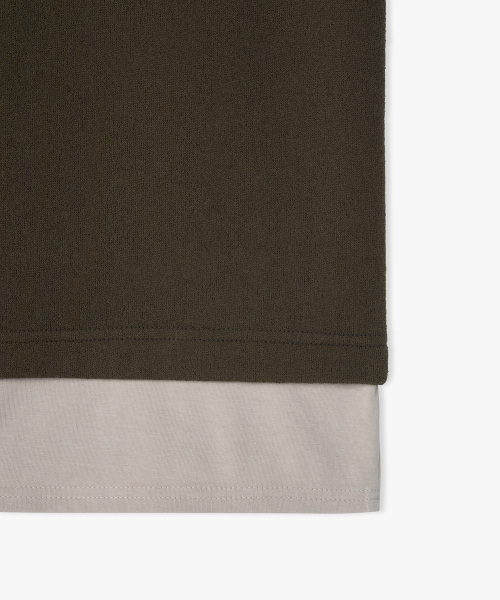 FLAWSROOM(フローズルーム)の「Layered Long Sleeve KHAKI(Tシャツ/カットソー・メンズ・その他・MEDIUM/LARGE)」の6枚目の写真