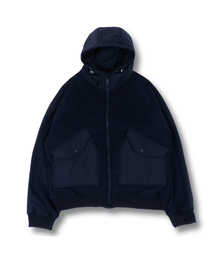 MUDSALT（マッドソルト）の「CWU-45P フリースフードジップアップ アッシュブルー（その他アウター）」