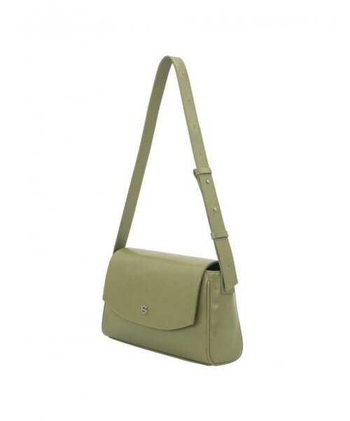 SEMICODE(セミコード)の「capture bag mini - crinkle olive(メッセンジャーバッグ・レディース・その他・FREE)」の4枚目の写真