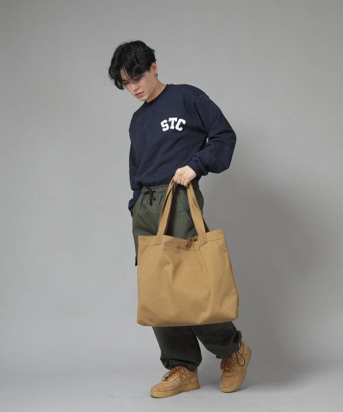 SAINTCREW(セントクルー)の「ボタンオープンビッグサイズショルダーバッグ BOB-117 キャメル(エコバッグ/サブバッグ・メンズ・その他・フリー)」の8枚目の写真