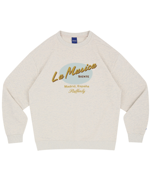 STAFF ONLY(スタッフオンリー)の「LA MUSICA SWEATSHIRTS 01 (MELANGE IVORY)(スウェット・メンズ・その他・SMALL/MEDIUM/LARGE)」の1枚目の写真