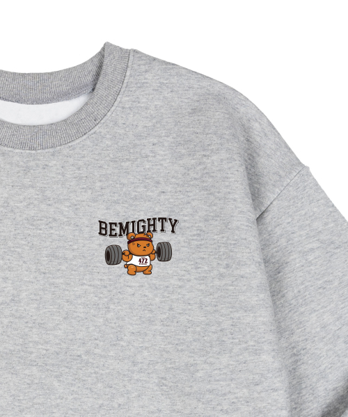 BEMIGHTY（ビーマイティー）の「バベルベア裏起毛オーバーサイズスウェットシャツ[ブラック]（スウェット・メンズ・その他・LARGE/X-LARGE/XX-LARGE）」の4枚目の写真