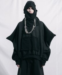ASPARAGUS（アスパラガス）の「square shoulder hoodie black（パーカー）」