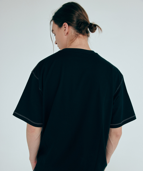 KINETICLO(キネティクロ)の「ダブルステッチ半袖Tシャツ(ブラック)(Tシャツ/カットソー・メンズ・その他・MEDIUM/LARGE)」の4枚目の写真