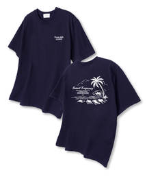 オーシャンステート オーバーサイズ 半袖Tシャツ ネイビー