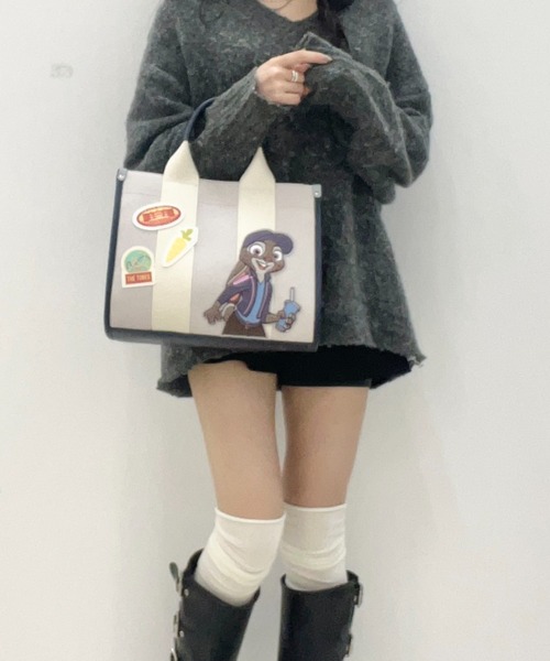 Samantha Thavasa（サマンサタバサ）の「『ズートピア2』コレクション 「ジュディ・ホップス」トートバッグ（トートバッグ・レディース・グレー・FREE）」の7枚目の写真