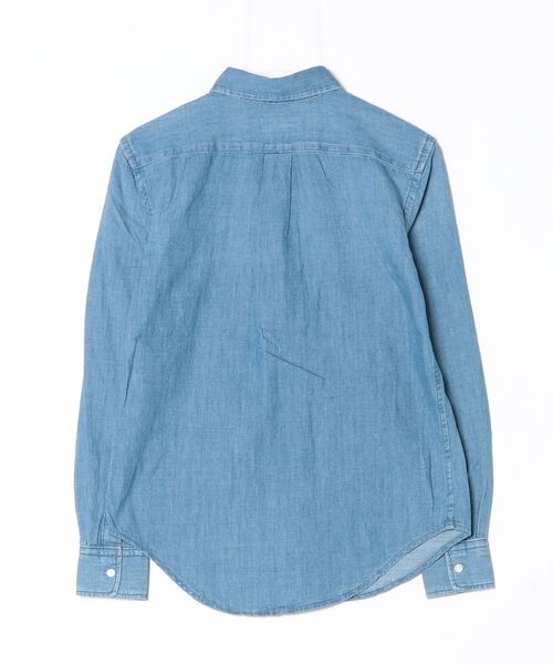 POLO RALPH LAUREN（ポロ ラルフ ローレン）の「クラシック フィット デニム シャツ（シャツ/ブラウス・レディース・ブルー・L/M/S/XL/XS/XXS）」の8枚目の写真