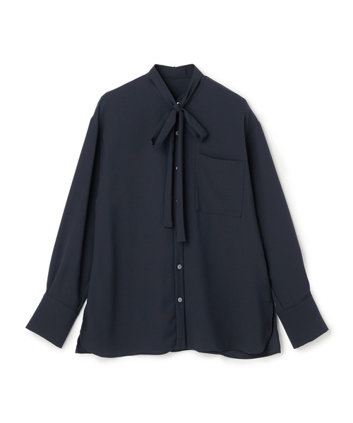 N.O.R.C（ノーク）の「バックサテンストレッチボウタイブラウス（シャツ/ブラウス・レディース・ホワイト/サックスブルー/ネイビー・フリー）」の14枚目の写真