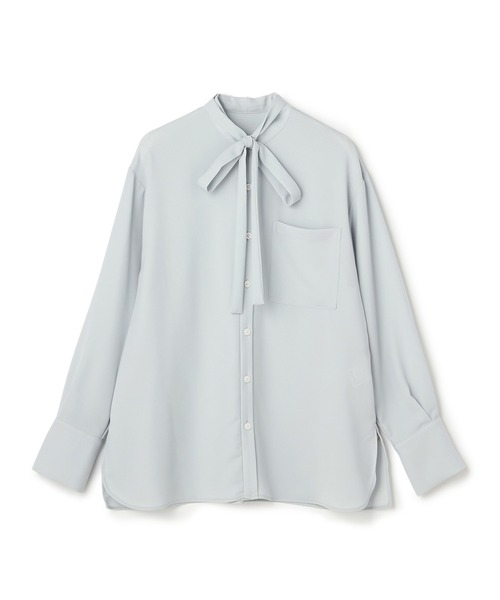 N.O.R.C（ノーク）の「バックサテンストレッチボウタイブラウス（シャツ/ブラウス・レディース・ホワイト/サックスブルー/ネイビー・フリー）」の15枚目の写真
