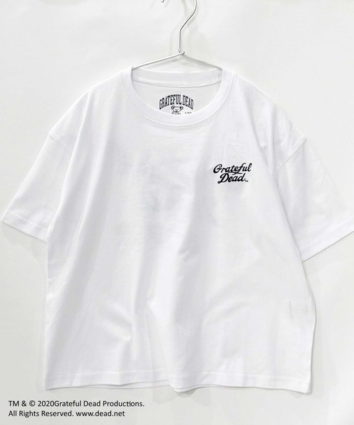 Grateful Dead（グレイトフルデッド）の「【GRATEFUL DEAD/グレイトフルデッド】オーバーサイズ Tシャツ（Tシャツ/カットソー・キッズ・チャコール/ネイビー/ホワイト系その他/ブラック/グレー系その他/オフホワイト/杢グレー/ダークグリーン・110/120/130/140/150/160）」の9枚目の写真