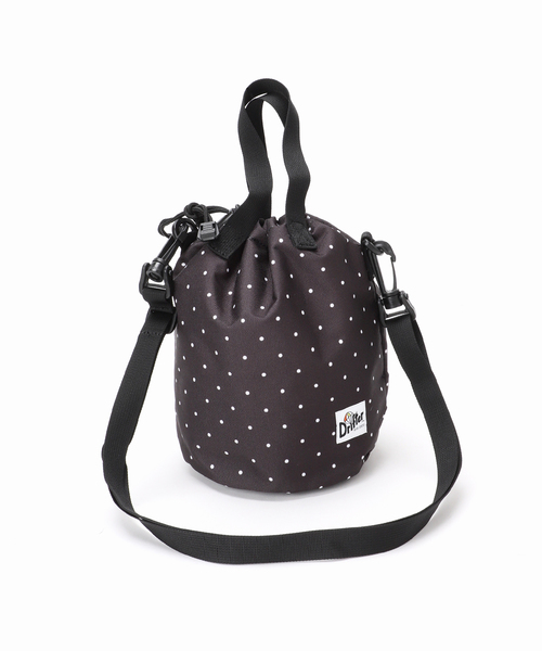 Drifter（ドリフター）の「Drifter / ドリフター DRAWSTRING POUCH / ドローストリングポーチ（ショルダーバッグ・レディース・ブルー/チャコールグレー/ブラック系その他/ブラック・FREE）」の3枚目の写真