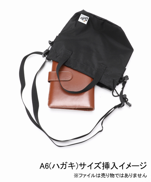 Drifter（ドリフター）の「Drifter / ドリフター DRAWSTRING POUCH / ドローストリングポーチ（ショルダーバッグ・レディース・ブルー/チャコールグレー/ブラック系その他/ブラック・FREE）」の18枚目の写真