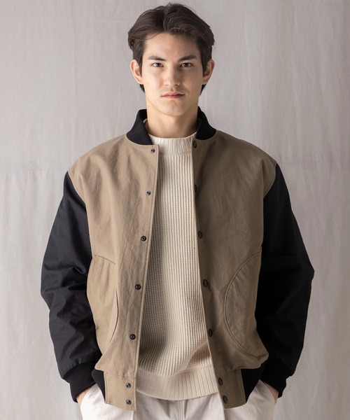 Jackman(ジャックマン)の「BN Award Jacket(ブルゾン・メンズ・ブラック/ブラウン系その他・MEDIUM/LARGE)」の2枚目の写真