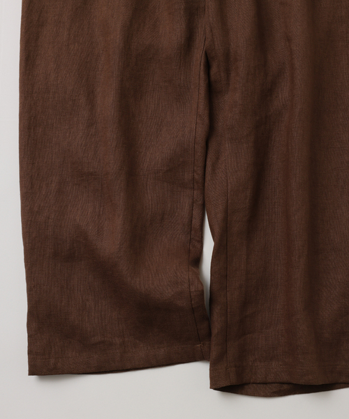 UNFOLLOW（アンフォロー）の「【FOLL / フォル】deep washed summer relax pants（スラックス・メンズ・ネイビー/ブラウン・3/2）」の3枚目の写真