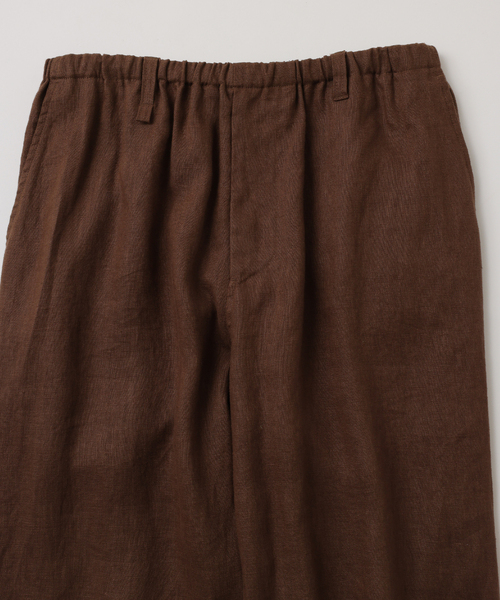 UNFOLLOW（アンフォロー）の「【FOLL / フォル】deep washed summer relax pants（スラックス・メンズ・ネイビー/ブラウン・3/2）」の4枚目の写真