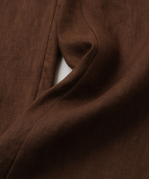 UNFOLLOW（アンフォロー）の「【FOLL / フォル】deep washed summer relax pants（スラックス・メンズ・ネイビー/ブラウン・3/2）」の6枚目の写真