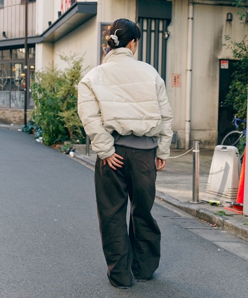 Knuth Marf（クヌースマーフ）の「EX.short down like jacket（ダウンジャケット/コート・レディース・アイボリー/ブラック・FREE）」の4枚目の写真