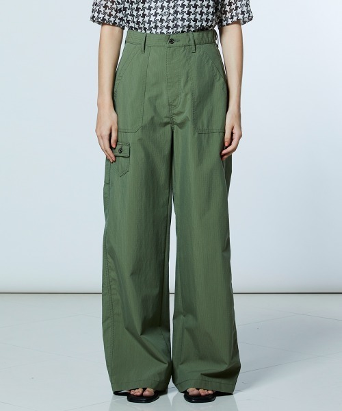 DOUBLE STANDARD CLOTHING（ダブルスタンダードクロージング）の「リップストップ カーゴパンツ（その他パンツ・レディース・カーキ・38/36）」の8枚目の写真
