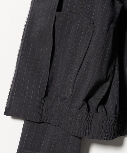 Jieda（ジエダ）の「＜JIEDA＞ストライプ ジップ ジャケット（ブルゾン・メンズ・ネイビー/ダークグレー・1/2）」の7枚目の写真