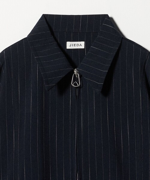Jieda（ジエダ）の「＜JIEDA＞ストライプ ジップ ジャケット（ブルゾン・メンズ・ネイビー/ダークグレー・1/2）」の10枚目の写真