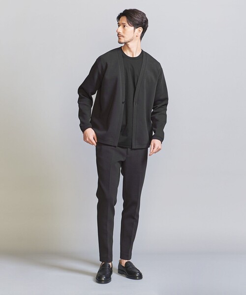 BEAUTY&YOUTH UNITED ARROWS(ビューティーアンドユースユナイテッドアローズ)の「【WEB限定 WARDROBE SMART】ダブルニット カーディガン/セットアップ対応【抗菌・防臭】(カーディガン/ボレロ・メンズ・ダークグレー/ブラック/オリーブ/グレー・S/M/L/XL)」の11枚目の写真