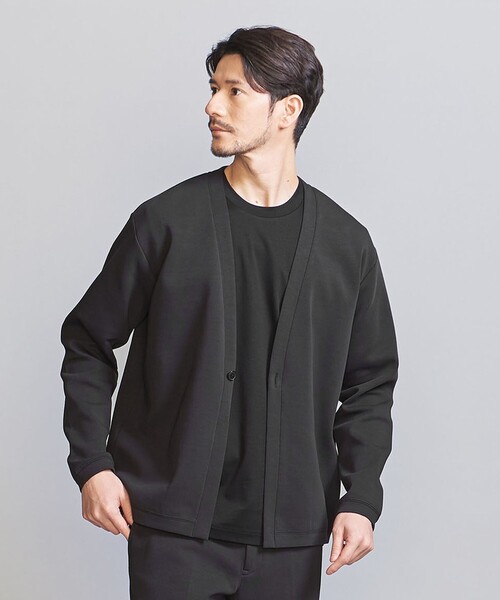 BEAUTY&YOUTH UNITED ARROWS(ビューティーアンドユースユナイテッドアローズ)の「【WEB限定 WARDROBE SMART】ダブルニット カーディガン/セットアップ対応【抗菌・防臭】(カーディガン/ボレロ・メンズ・ダークグレー/ブラック/オリーブ/グレー・S/M/L/XL)」の13枚目の写真