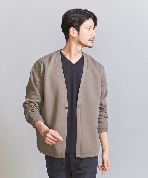 BEAUTY&YOUTH UNITED ARROWS(ビューティーアンドユースユナイテッドアローズ)の「【WEB限定 WARDROBE SMART】ダブルニット カーディガン/セットアップ対応【抗菌・防臭】(カーディガン/ボレロ・メンズ・ダークグレー/ブラック/オリーブ/グレー・S/M/L/XL)」の16枚目の写真