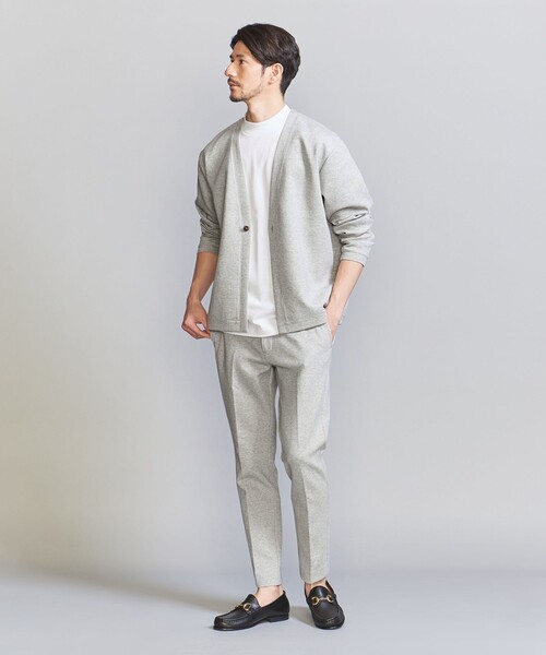 BEAUTY&YOUTH UNITED ARROWS(ビューティーアンドユースユナイテッドアローズ)の「【WEB限定 WARDROBE SMART】ダブルニット カーディガン/セットアップ対応【抗菌・防臭】(カーディガン/ボレロ・メンズ・ダークグレー/ブラック/オリーブ/グレー・S/M/L/XL)」の18枚目の写真