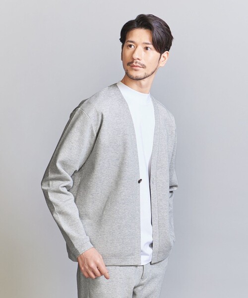 BEAUTY&YOUTH UNITED ARROWS(ビューティーアンドユースユナイテッドアローズ)の「【WEB限定 WARDROBE SMART】ダブルニット カーディガン/セットアップ対応【抗菌・防臭】(カーディガン/ボレロ・メンズ・ダークグレー/ブラック/オリーブ/グレー・S/M/L/XL)」の19枚目の写真