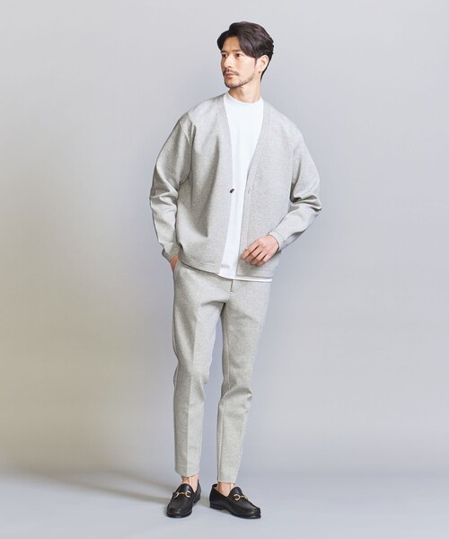 BEAUTY&YOUTH UNITED ARROWS(ビューティーアンドユースユナイテッドアローズ)の「【WEB限定 WARDROBE SMART】ダブルニット カーディガン/セットアップ対応【抗菌・防臭】(カーディガン/ボレロ・メンズ・ダークグレー/ブラック/オリーブ/グレー・S/M/L/XL)」の20枚目の写真