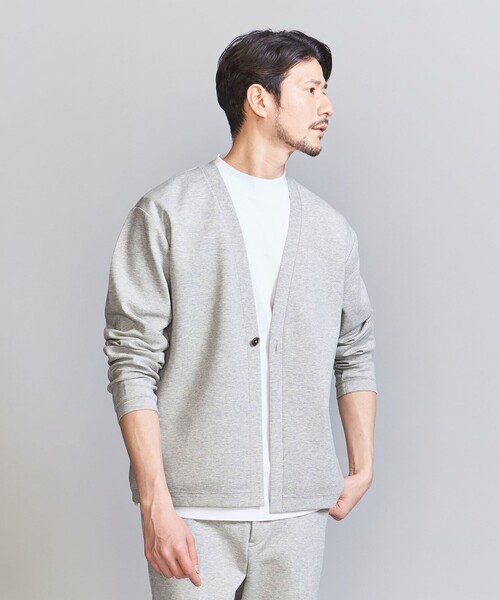 BEAUTY&YOUTH UNITED ARROWS(ビューティーアンドユースユナイテッドアローズ)の「【WEB限定 WARDROBE SMART】ダブルニット カーディガン/セットアップ対応【抗菌・防臭】(カーディガン/ボレロ・メンズ・ダークグレー/ブラック/オリーブ/グレー・S/M/L/XL)」の21枚目の写真