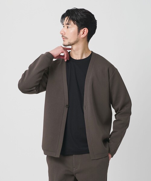 BEAUTY&YOUTH UNITED ARROWS(ビューティーアンドユースユナイテッドアローズ)の「【WEB限定 WARDROBE SMART】ダブルニット カーディガン/セットアップ対応【抗菌・防臭】(カーディガン/ボレロ・メンズ・ダークグレー/ブラック/オリーブ/グレー・S/M/L/XL)」の22枚目の写真