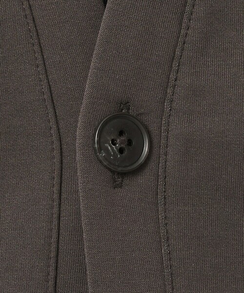 BEAUTY&YOUTH UNITED ARROWS(ビューティーアンドユースユナイテッドアローズ)の「【WEB限定 WARDROBE SMART】ダブルニット カーディガン/セットアップ対応【抗菌・防臭】(カーディガン/ボレロ・メンズ・ダークグレー/ブラック/オリーブ/グレー・S/M/L/XL)」の5枚目の写真