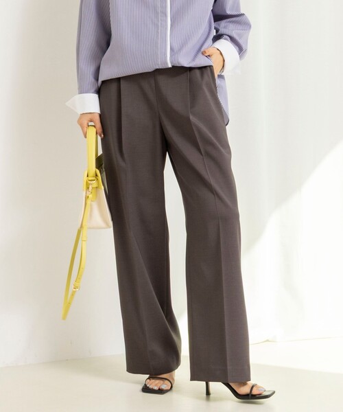 NOLLEY’S（ノーリーズ）の「ウォッシャブルドライツイルワイドパンツ（その他パンツ・レディース・ホワイト/ブルー/チャコールグレー・36/38）」の13枚目の写真