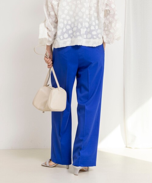 NOLLEY’S（ノーリーズ）の「ウォッシャブルドライツイルワイドパンツ（その他パンツ・レディース・ホワイト/ブルー/チャコールグレー・36/38）」の20枚目の写真