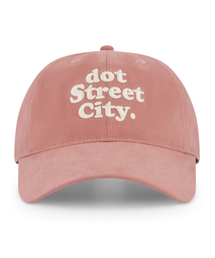 HEBERET（ヘベレット）の「DOT ウォッシング刺繍ボールキャップ-ライトピンク（キャップ）」